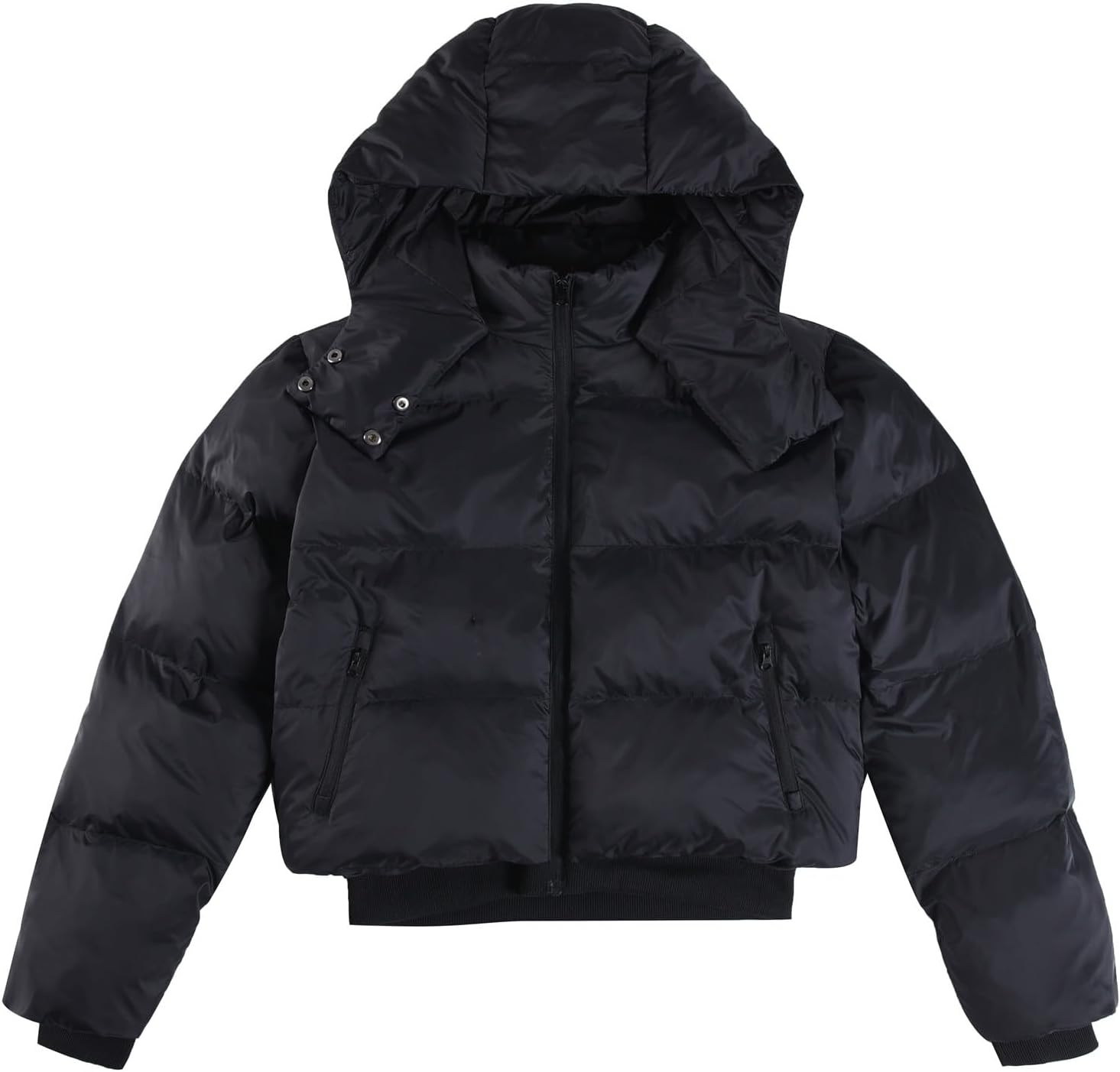 ALO ブラック クロップド フード付きパーカー Sサイズ ALO ブラック